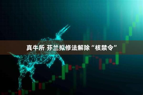 真牛所 芬兰拟修法解除“核禁令”