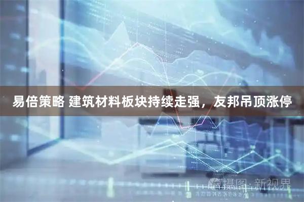 易倍策略 建筑材料板块持续走强，友邦吊顶涨停