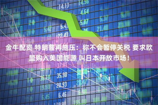 金牛配资 特朗普再施压：称不会暂停关税 要求欧盟购入美国能源 叫日本开放市场！