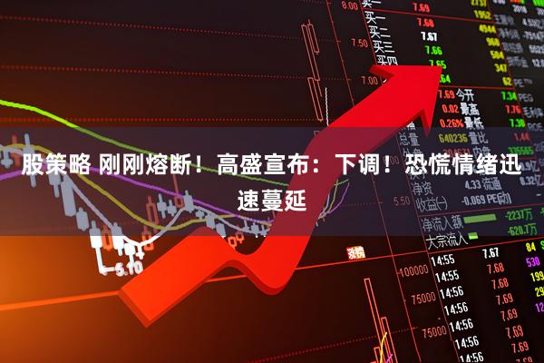 股策略 刚刚熔断！高盛宣布：下调！恐慌情绪迅速蔓延