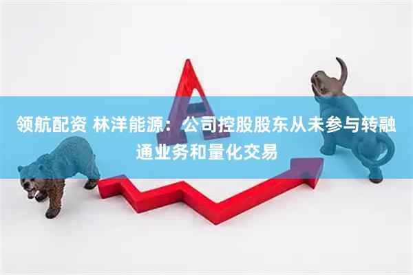 领航配资 林洋能源：公司控股股东从未参与转融通业务和量化交易