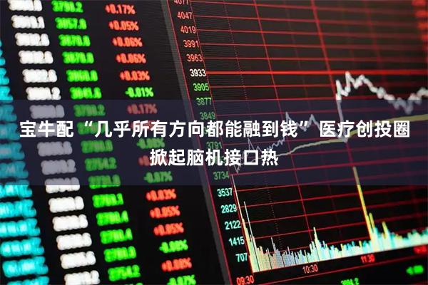 宝牛配 “几乎所有方向都能融到钱” 医疗创投圈掀起脑机接口热